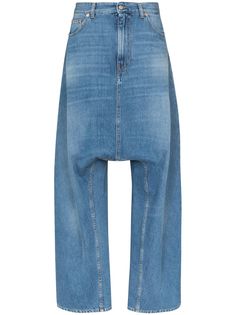 MM6 Maison Margiela джинсы широкого кроя с низким шаговым швом