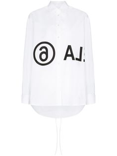 MM6 Maison Margiela рубашка на пуговицах с логотипом