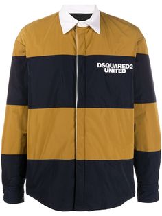 Dsquared2 полосатая рубашка с логотипом