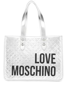 Love Moschino стеганая сумка-тоут с логотипом