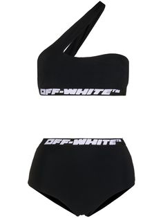 Off-White бикини с лифом на одно плечо