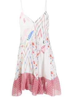 Missoni floral-pattern frill-hem dress