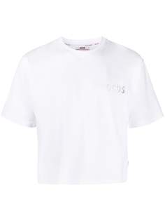 Gcds укороченная футболка Hole с логотипом