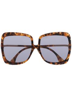 Fendi Eyewear солнцезащитные очки в массивной оправе черепаховой расцветки