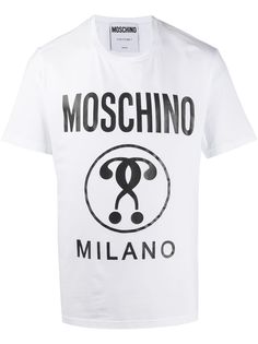Moschino футболка с принтом Double Question Mark
