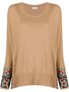 Etro жаккардовый джемпер