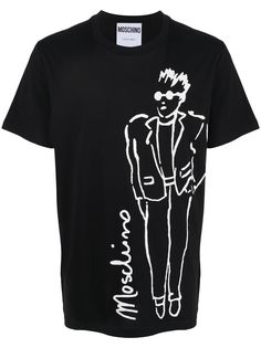 Moschino футболка с принтом