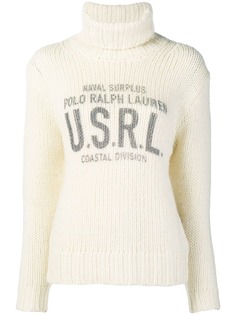 Polo Ralph Lauren свитер с высоким воротом и принтом