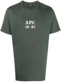 A.P.C. футболка 1987 с короткими рукавами