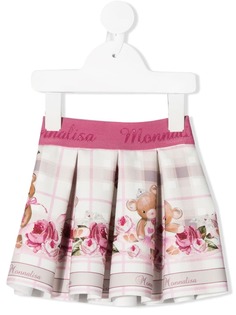 Monnalisa юбка с принтом и складами