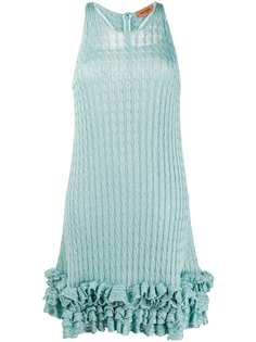 Missoni платье фактурной вязки с оборками