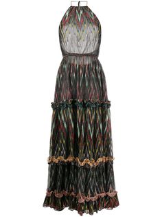 Missoni платье макси с узором зигзаг