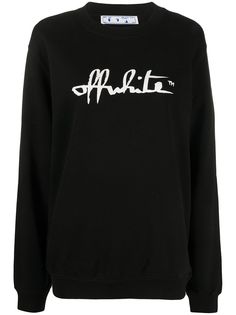 Off-White толстовка с принтом и логотипом