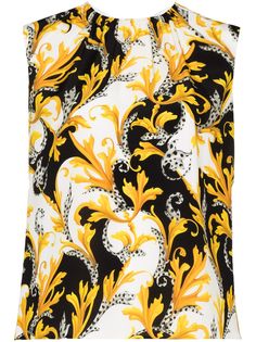 Versace топ с принтом Baroque