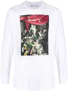 Off-White толстовка с принтом Caravaggio
