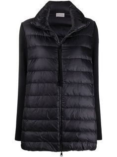 Moncler пуховик с нашивкой-логотипом