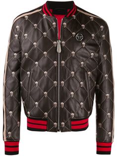 Philipp Plein бомбер с декором Skull