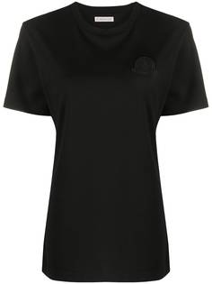 Moncler футболка с нашивкой-логотипом