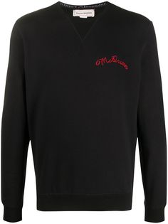 Alexander McQueen толстовка с вышитым логотипом
