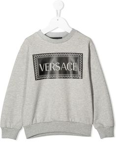 Young Versace толстовка из джерси с логотипом