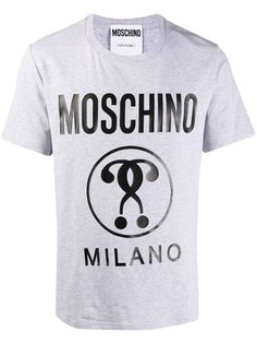 Moschino футболка с принтом Double Question Mark