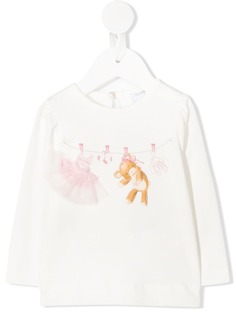 Monnalisa bear print blouse