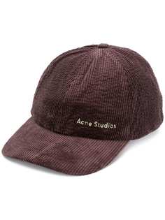 Acne Studios вельветовая бейсболка