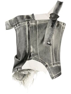 Ottolinger джинсовый топ асимметричного кроя