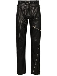 Versace брюки с молниями