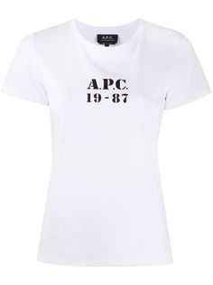 A.P.C. logo print T-shirt