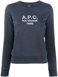 A.P.C. embroidered-logo sweatshirt