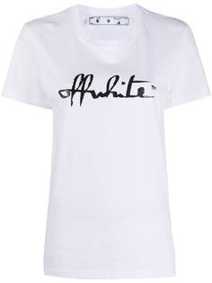 Off-White Script slim-fit T-shirt