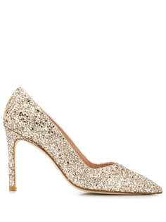 Stuart Weitzman glitter stiletto pumps