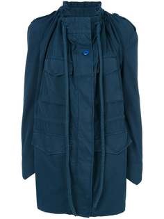 MM6 Maison Margiela пальто с драпировками