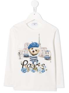 Monnalisa bear print T-shirt