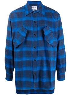 MARCELO BURLON COUNTY OF MILAN logo-print checked shirt