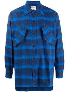 MARCELO BURLON COUNTY OF MILAN logo-print checked shirt