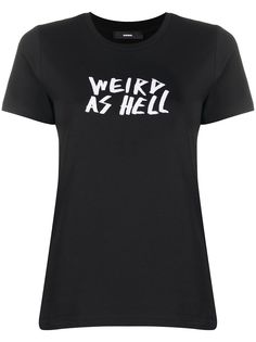 Diesel футболка Weird As Hell узкого кроя