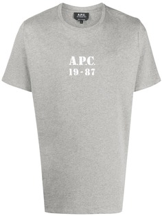 A.P.C. футболка 1987 с короткими рукавами