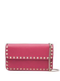 Valentino Garavani клатч Rockstud с ремнем-цепочкой