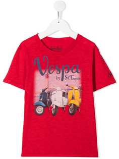 Mc2 Saint Barth Kids футболка с принтом Vespa