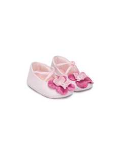 Monnalisa балетки с цветочной аппликацией