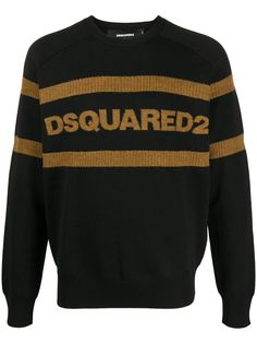 Dsquared2 джемпер с логотипом вязки интарсия