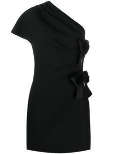 Saint Laurent платье мини с бантом