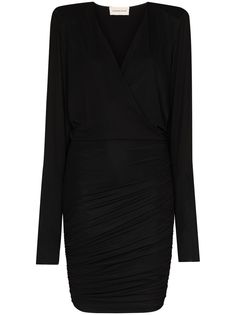 Alexandre Vauthier облегающее платье мини с рукавами летучая мышь