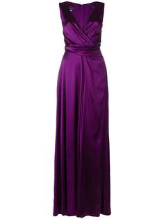 Talbot Runhof crêpe satin long dress