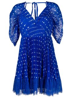 Self-Portrait polka-dot print dress