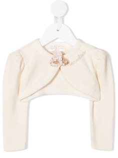 Monnalisa embellished logo bolero