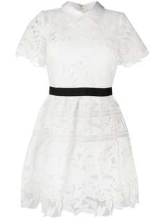 Self-Portrait short guipure dress