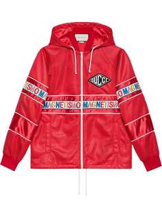 Gucci сетчатая куртка с принтом Magnetismo